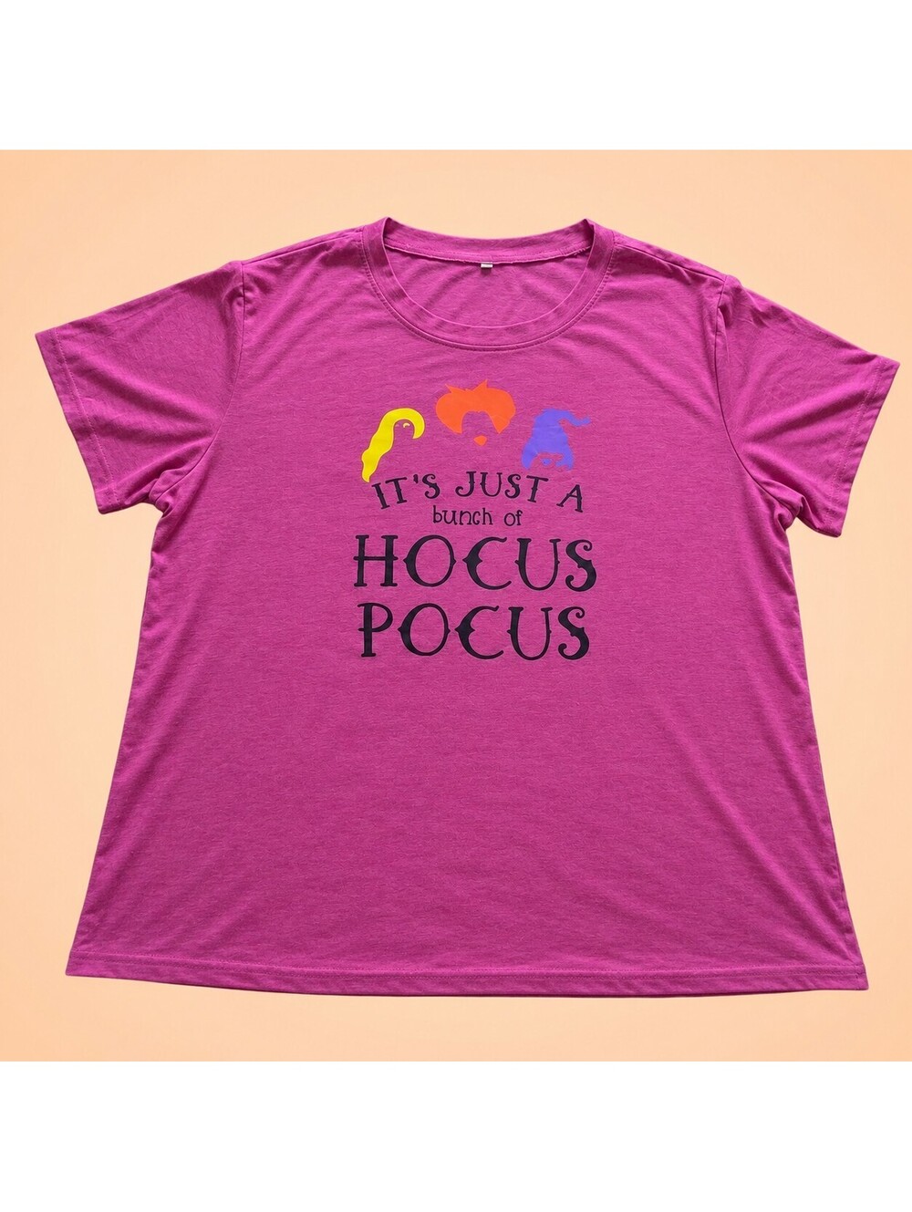 Womens 3XL Hocus Pocus Halloween Shirt Pink Sanderson Sisters Graphic Tee
